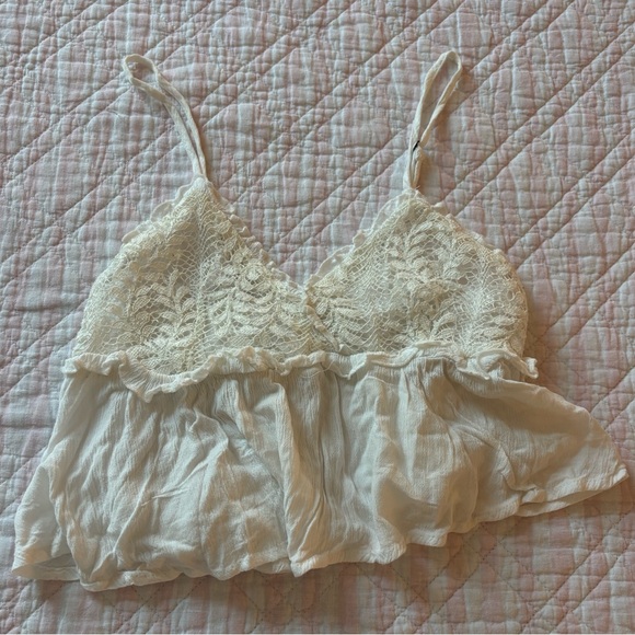 Ocean Drive Tops - Ocean Drive White Ruffled Top